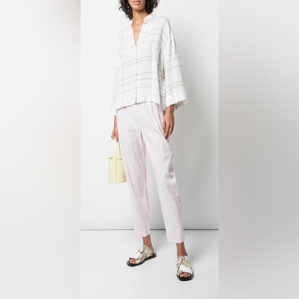 Vince Tapered Pull-On Linen blend Pant, size XL